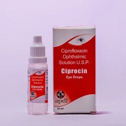 Ciprocin(Ciprofloxacin Ophthalmic Solution U.S.P) eye drops manufactured by Abacus Parenteral Drugs Limited